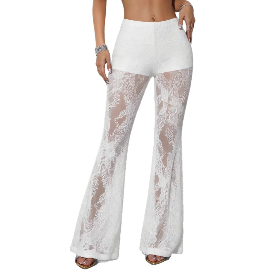 Sexy Sheer Flared Pants