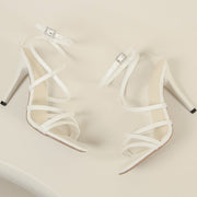 Sexy Pointed Buckle Stiletto Heels