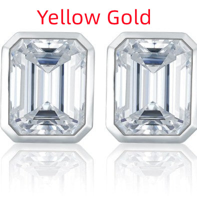 Classic Rectangular Moissanite Necklace