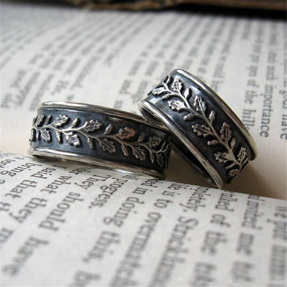 Retro Leaves Vintage-style Ring