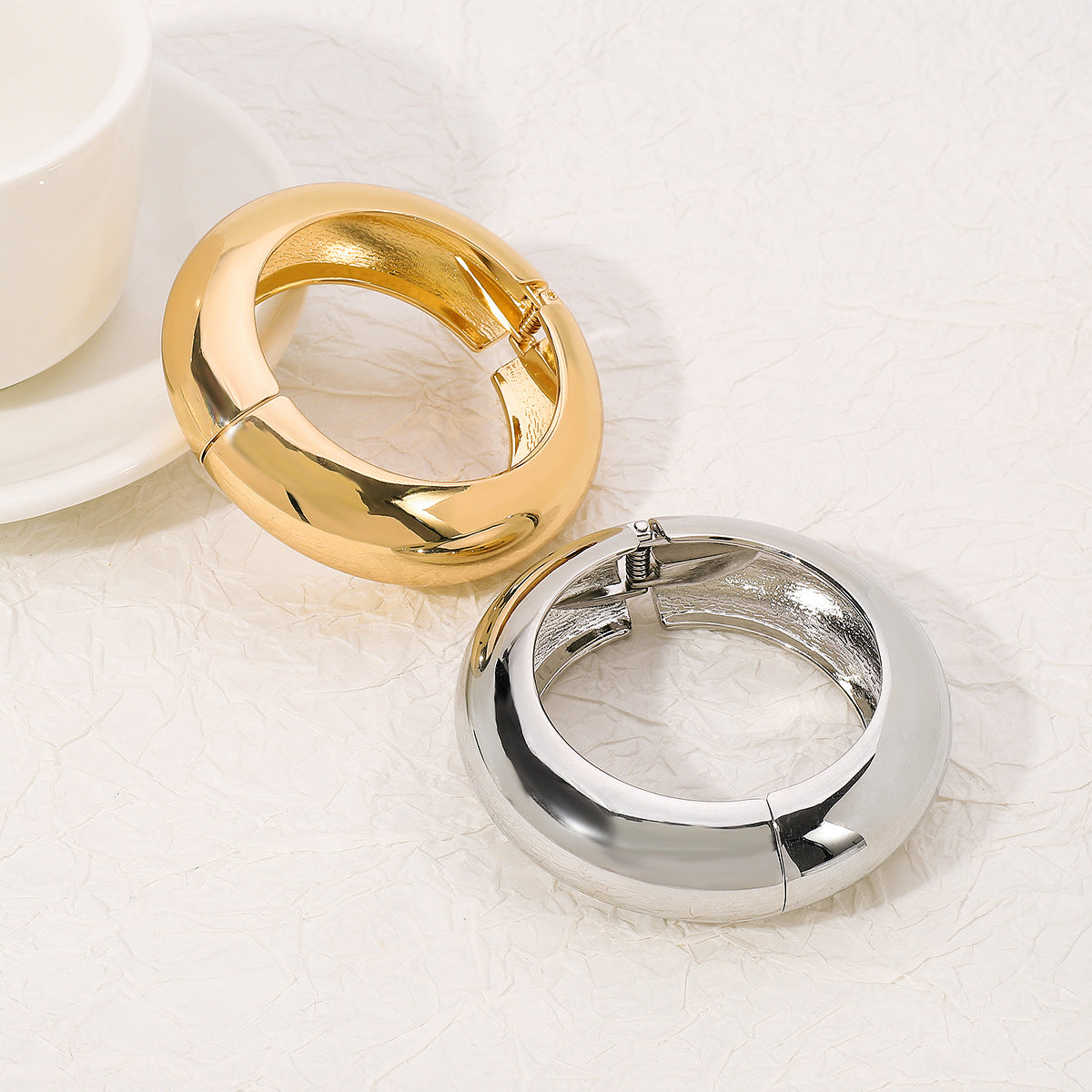 Glossy Classic French Ring Bracelet
