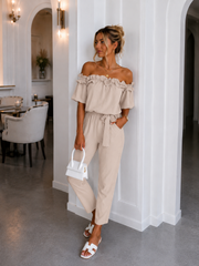 Chic Off Shoulder Jumpsuit