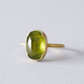 Classic & Beautiful Oval Olive Green Ring