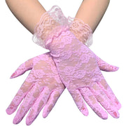 Chic Short Lace UV Protection Gloves
