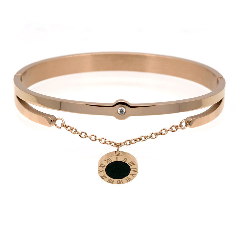 Metal Numbers Rome Fringed Classic Bracelet