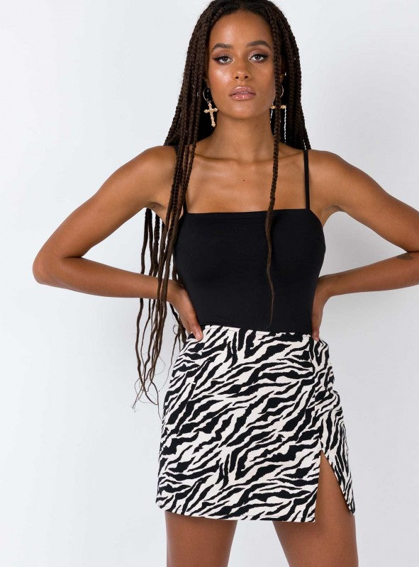 Sexy Zebra Mini Skirt