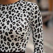 Elegant Leopard-Print Top - Perfect As A Base Layer