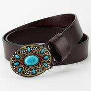 Bead Leather Decorative Belt
