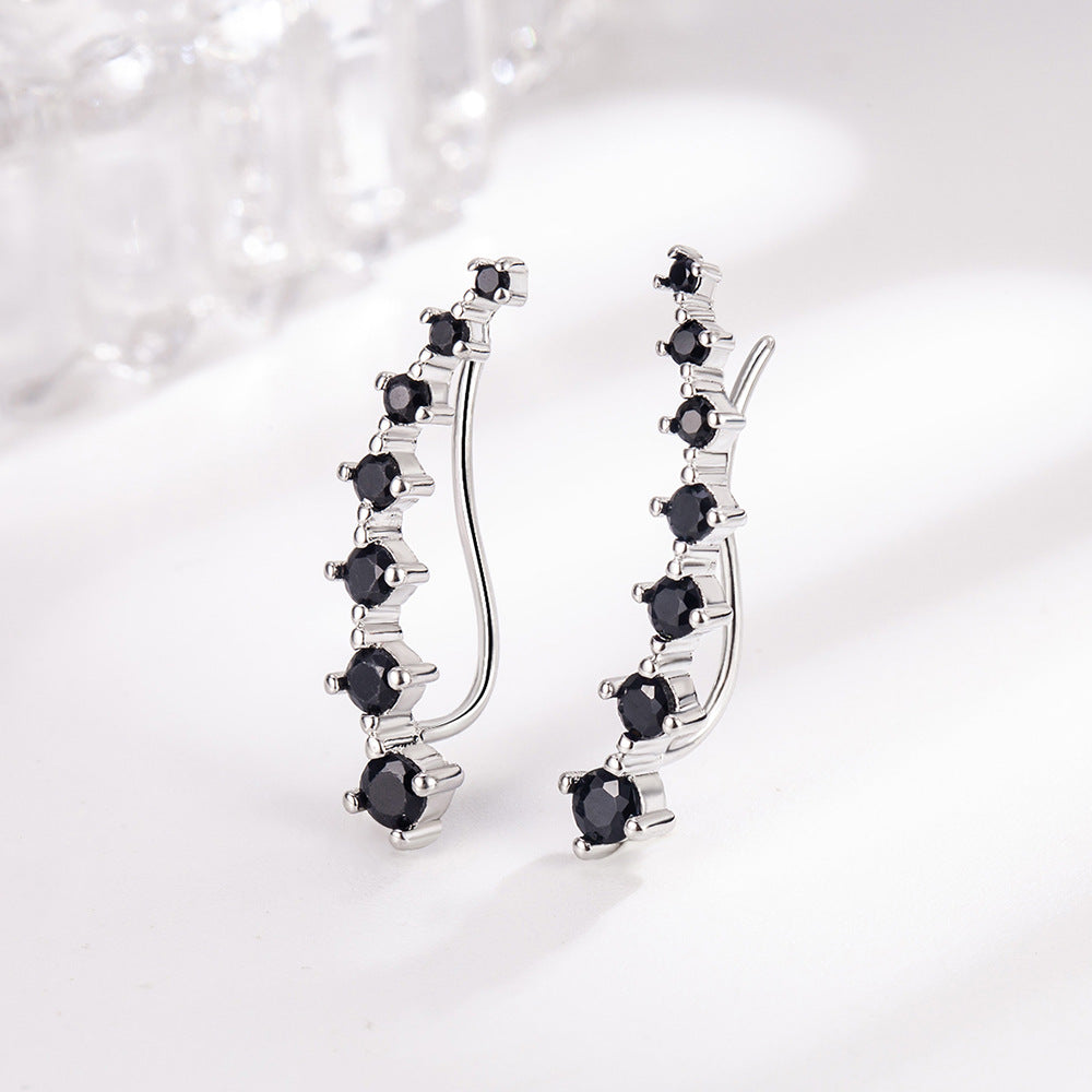 Dipper Zircon Stud Cool Earrings
