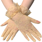 Chic Short Lace UV Protection Gloves