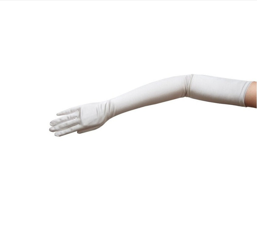 Romantic Satin Bridal Gloves