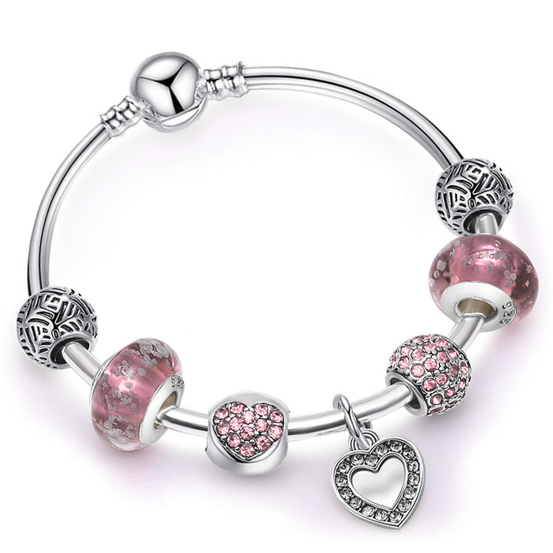 Pandora-style beaded bracelet
