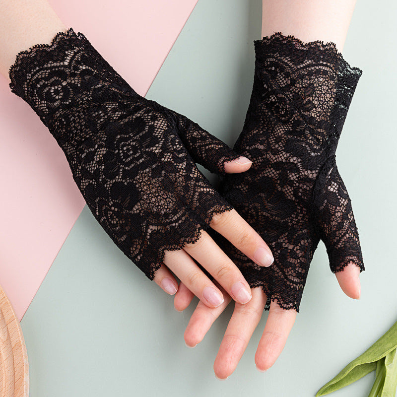 Chic Lightweight Lace UV Gloves
