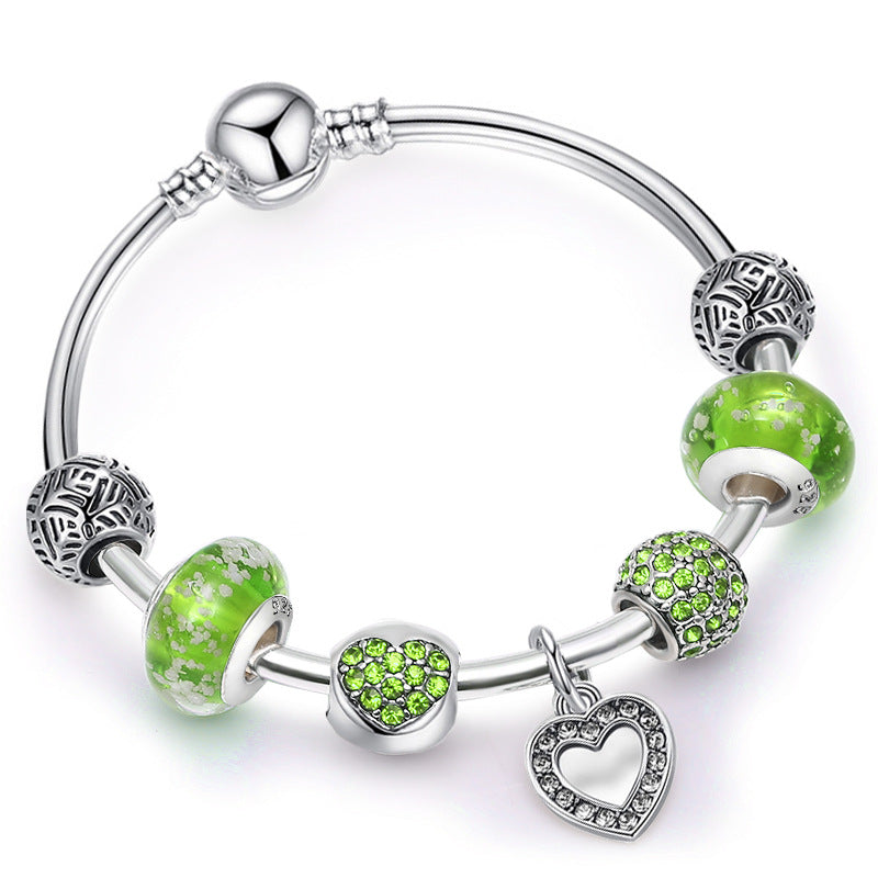 Pandora-style beaded bracelet