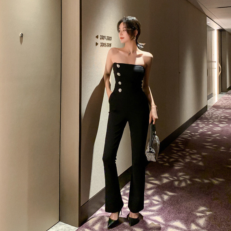 High waist elegant jumpsuit