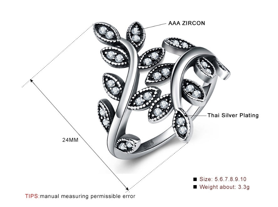 Tree of Life Black Ring