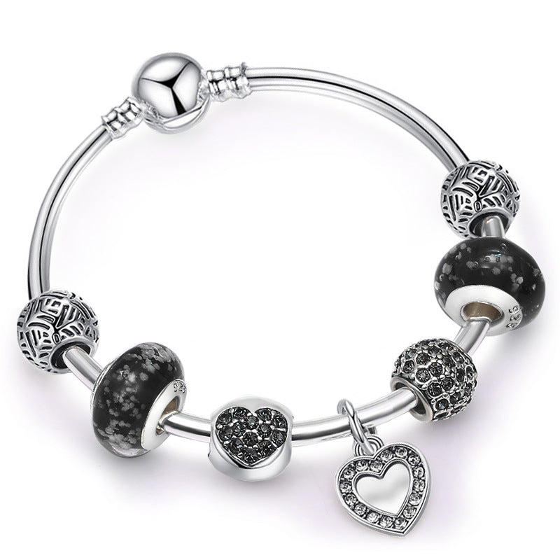 Pandora-style beaded bracelet
