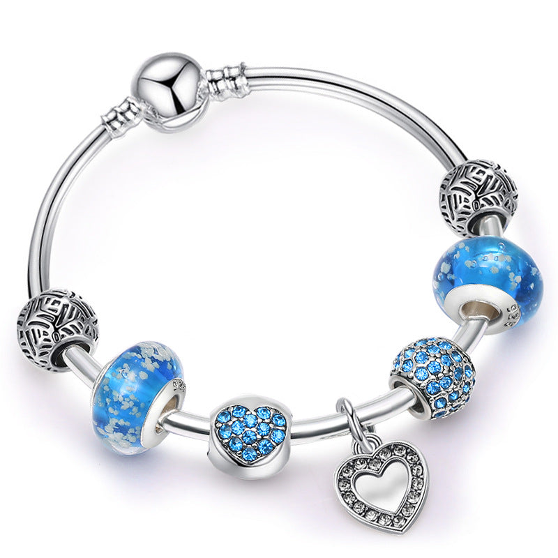 Pandora-style beaded bracelet