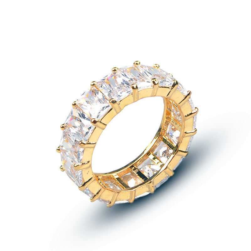 Fancy Square Stones Ring