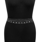 Stacked Charming Waist Chain with Cute heart