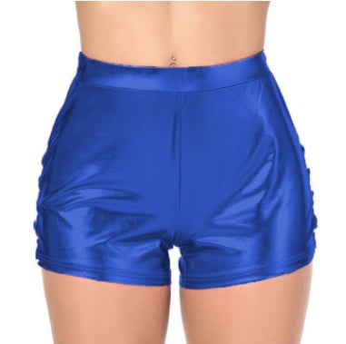Cross-border new explosion sexy nightclub leather-style straps shorts
