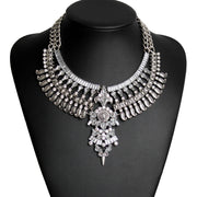 Alloy Diamond-style Crystal Necklace