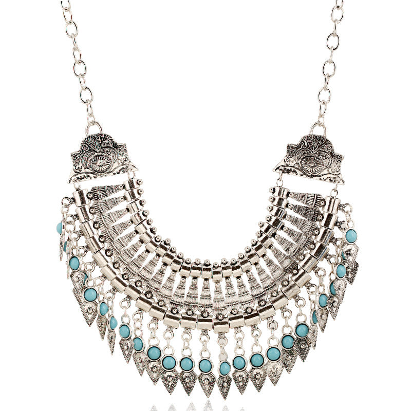 Alloy Diamond-style Crystal Necklace