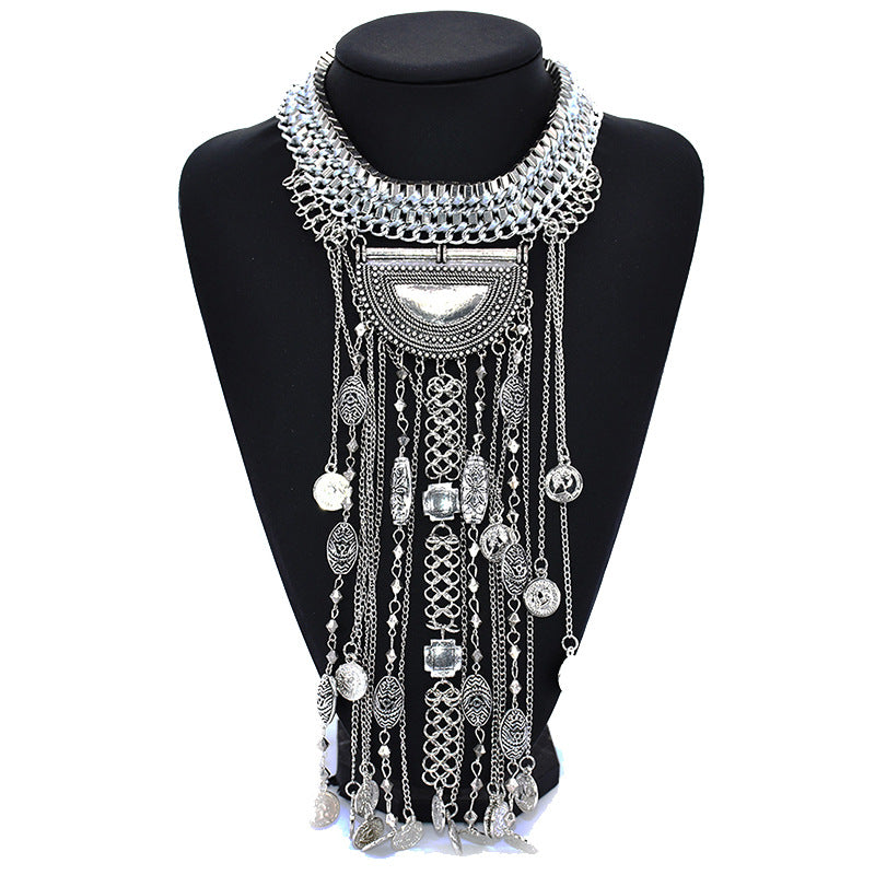 Alloy Diamond-style Crystal Necklace
