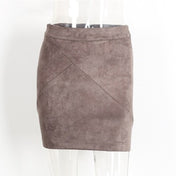 Suede Pencil Skirt
