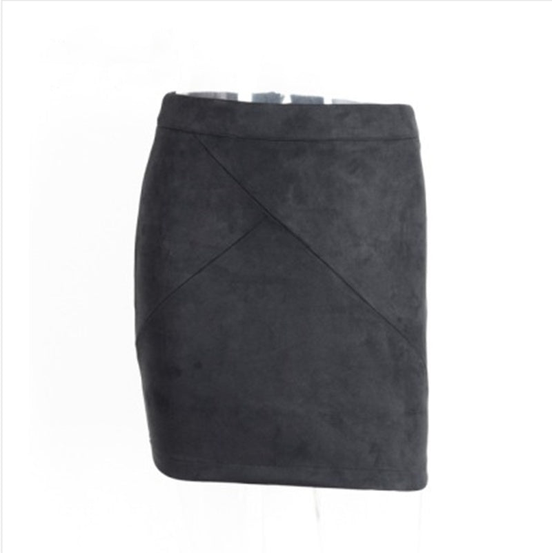 Suede Pencil Skirt