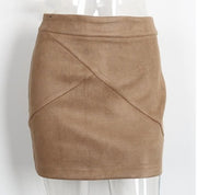 Suede Pencil Skirt
