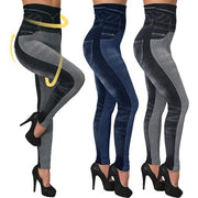 Basic Seamless Cotton Denim HOT Leggings