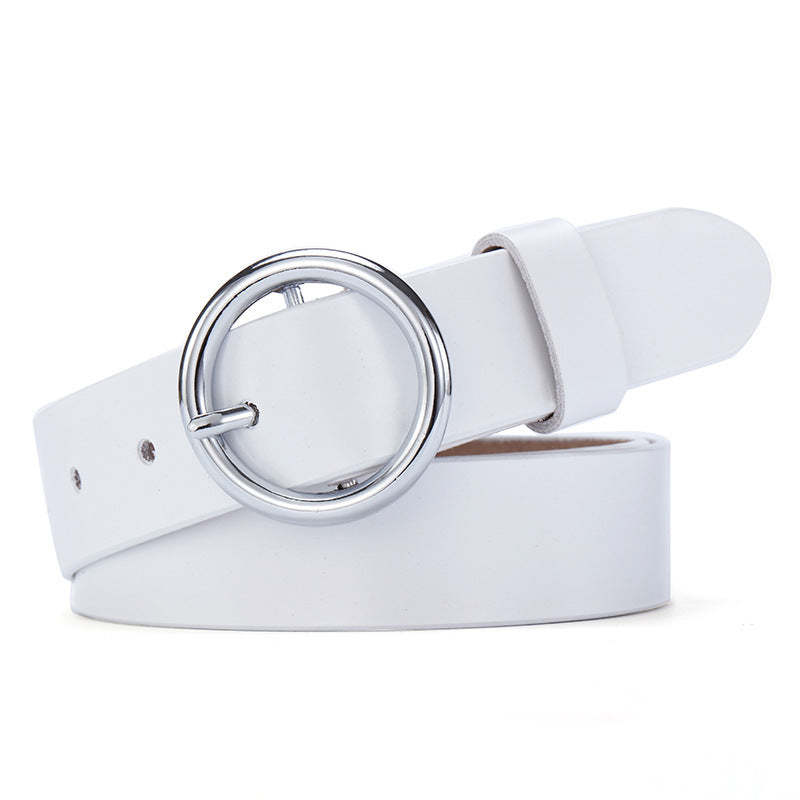 Round Buckle Classic Belt