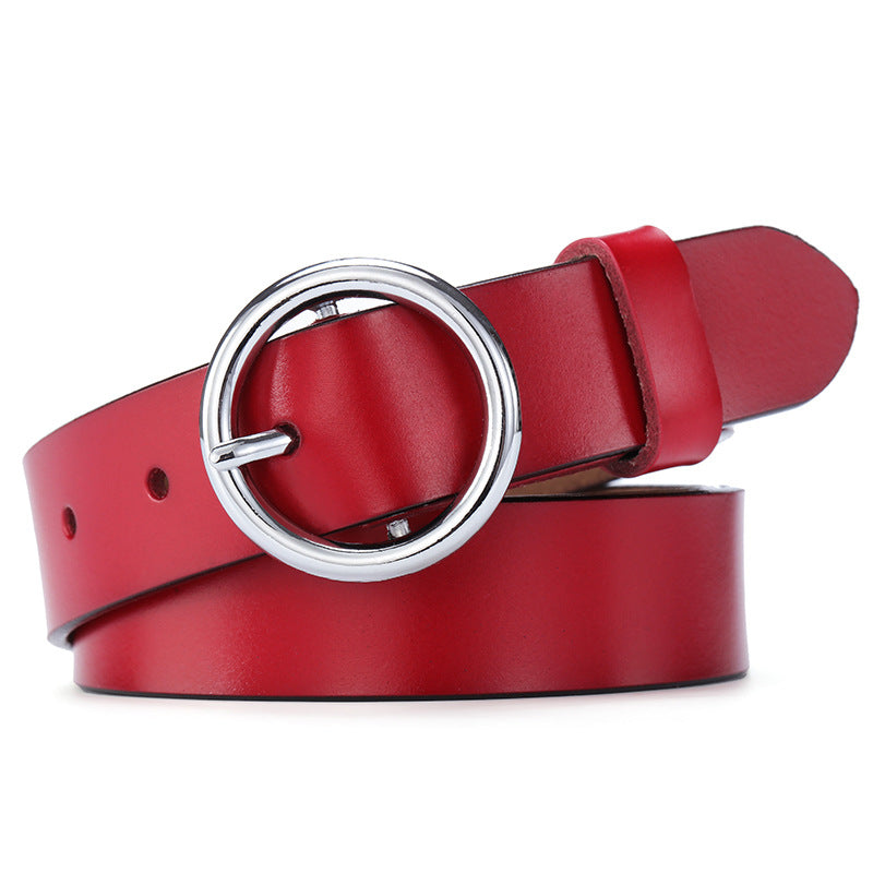 Round Buckle Classic Belt