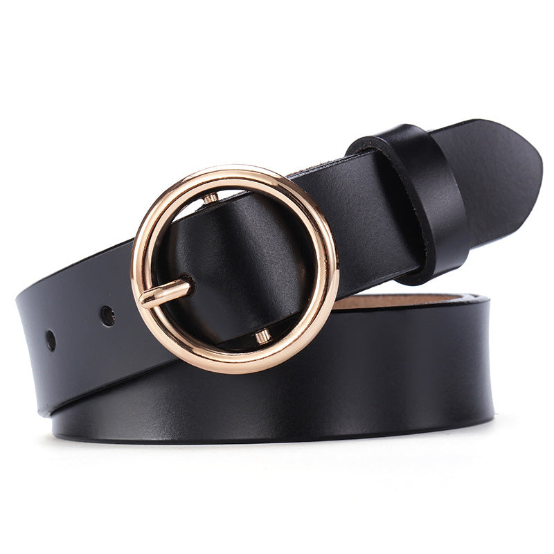 Round Buckle Classic Belt