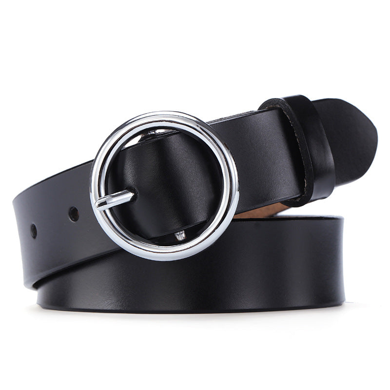Round Buckle Classic Belt