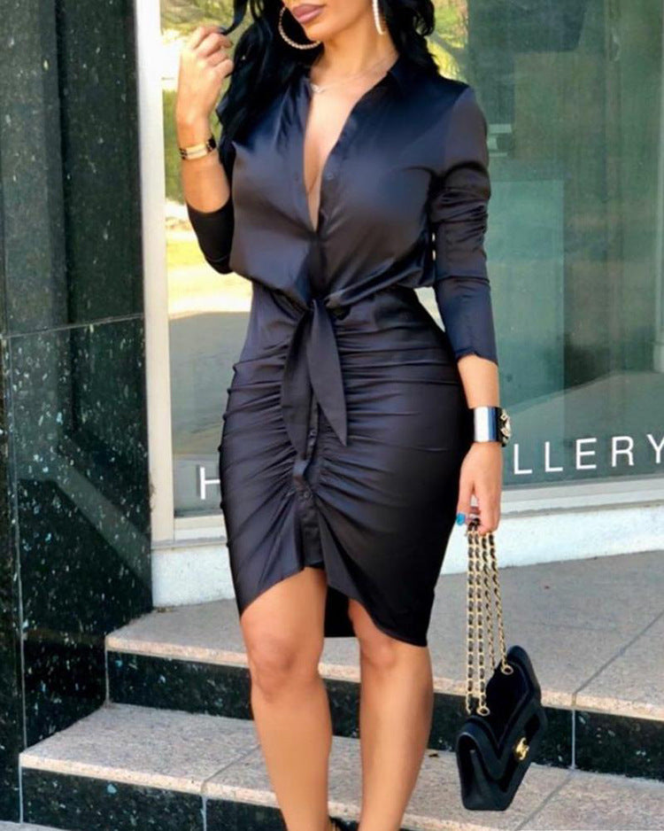 Long Sleeve Midi Elegant Dress