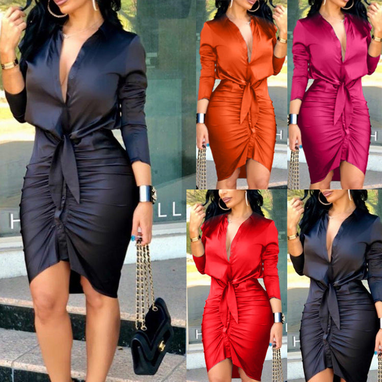 Long Sleeve Midi Elegant Dress
