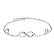 Infinite Love 925 Sterling Silver Bracelet - great gift!