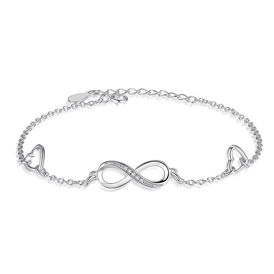 Infinite Love 925 Sterling Silver Bracelet - great gift!