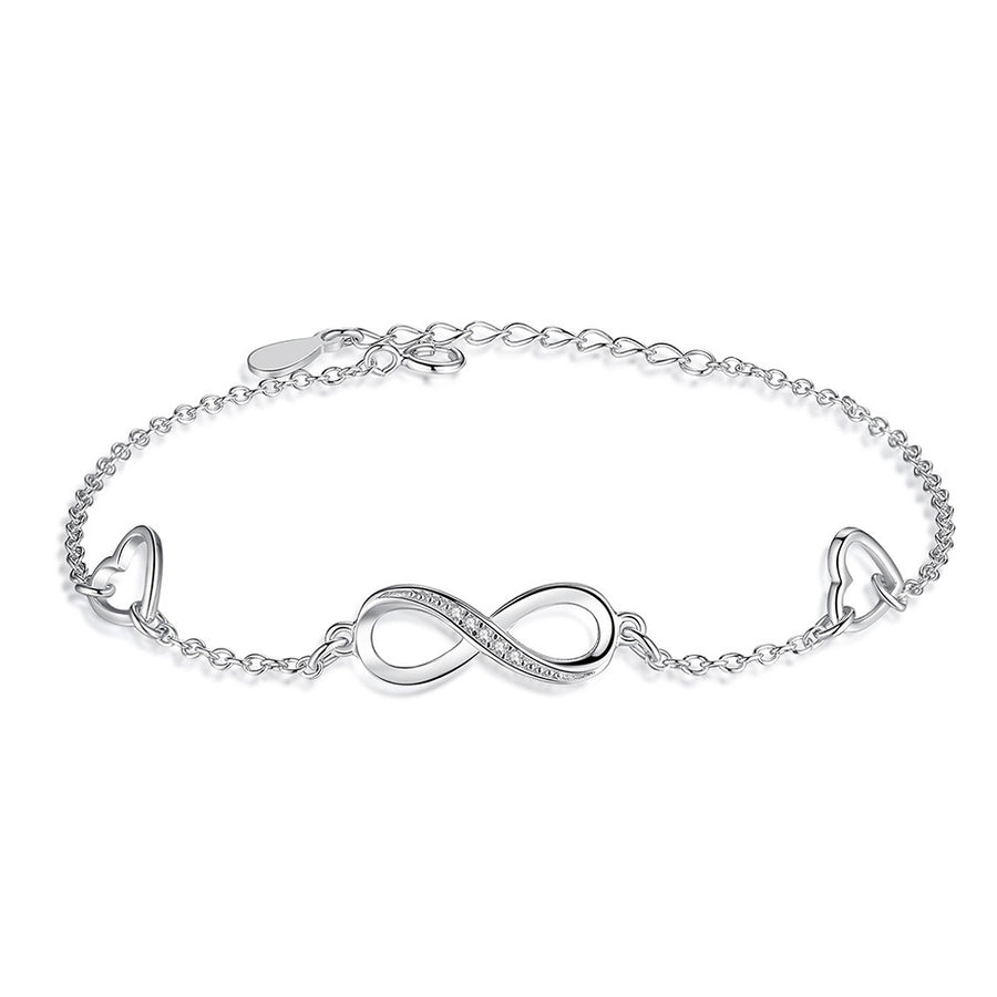 Infinite Love 925 Sterling Silver Bracelet - great gift!