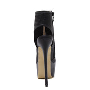 Sexy Platform Peep Toe Ankle Boot Heels