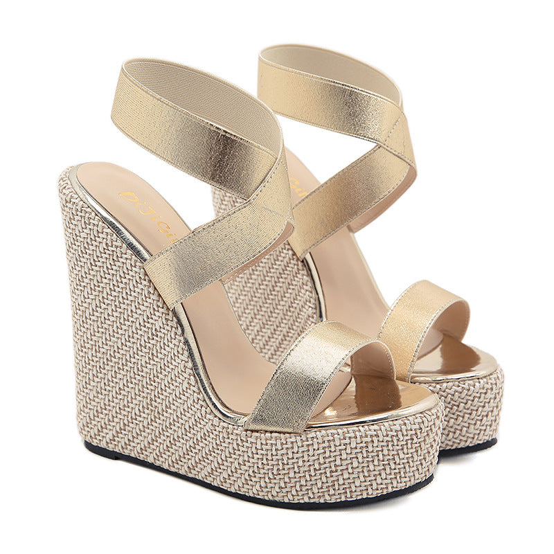 Wedge Sandals, High heel Platform