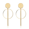 Circle Tassel Stud Classic Earrings