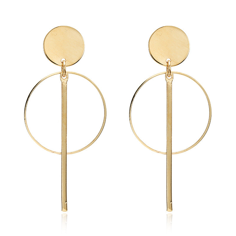 Circle Tassel Stud Classic Earrings