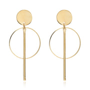 Circle Tassel Stud Classic Earrings