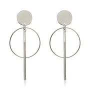 Circle Tassel Stud Classic Earrings