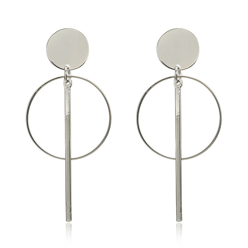 Circle Tassel Stud Classic Earrings