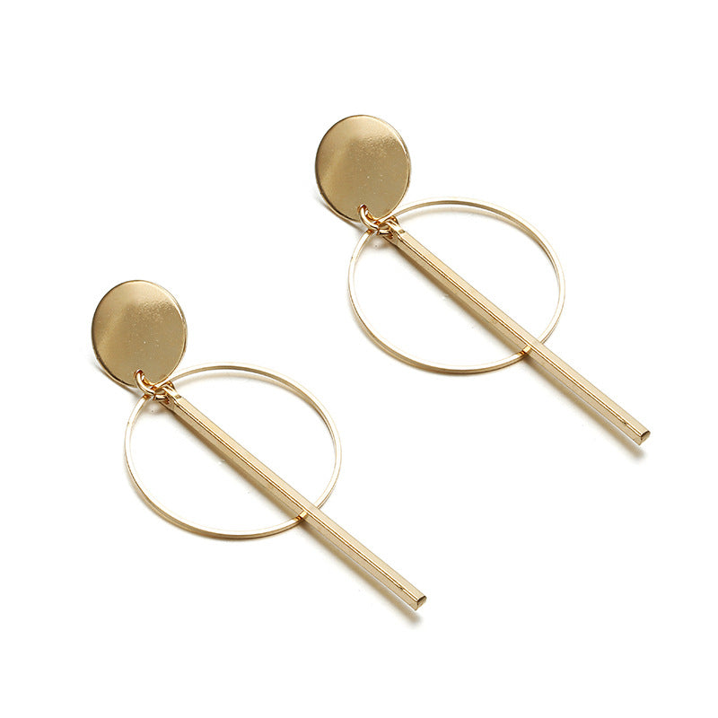 Circle Tassel Stud Classic Earrings