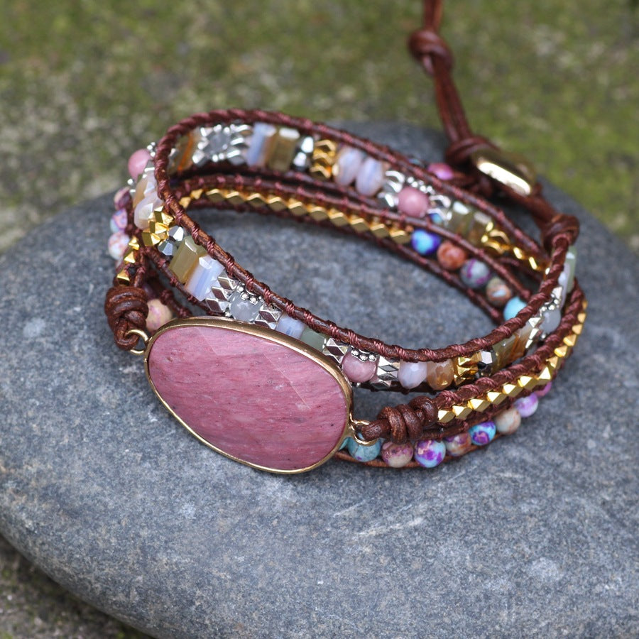 Handmade Beaded Beautiful Gem-style Bracelet